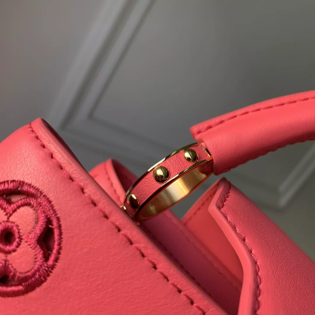 LV Broderie Anglaise Capucines BB Pink