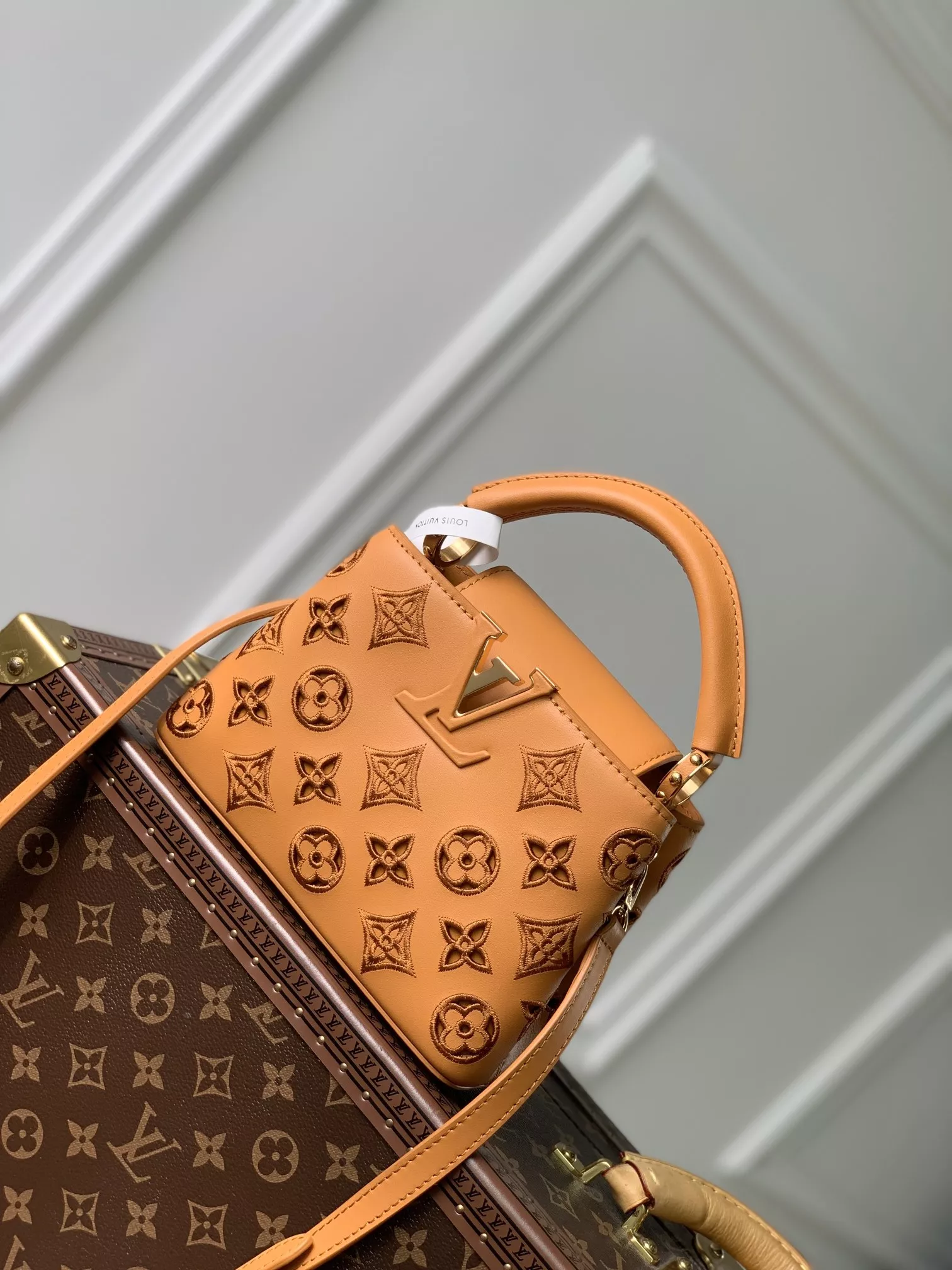 LV Broderie Anglaise Capucines Mini Saffron Yellow