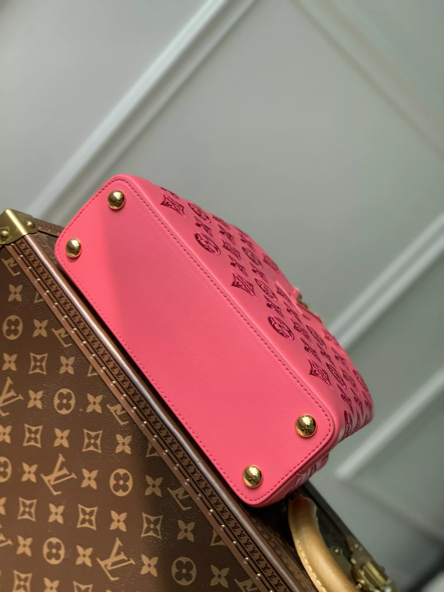 LV Broderie Anglaise Capucines BB Pink