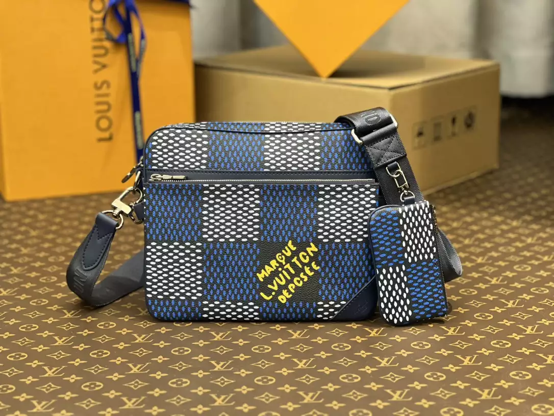 LV Monogram Eclipse Blue and Black