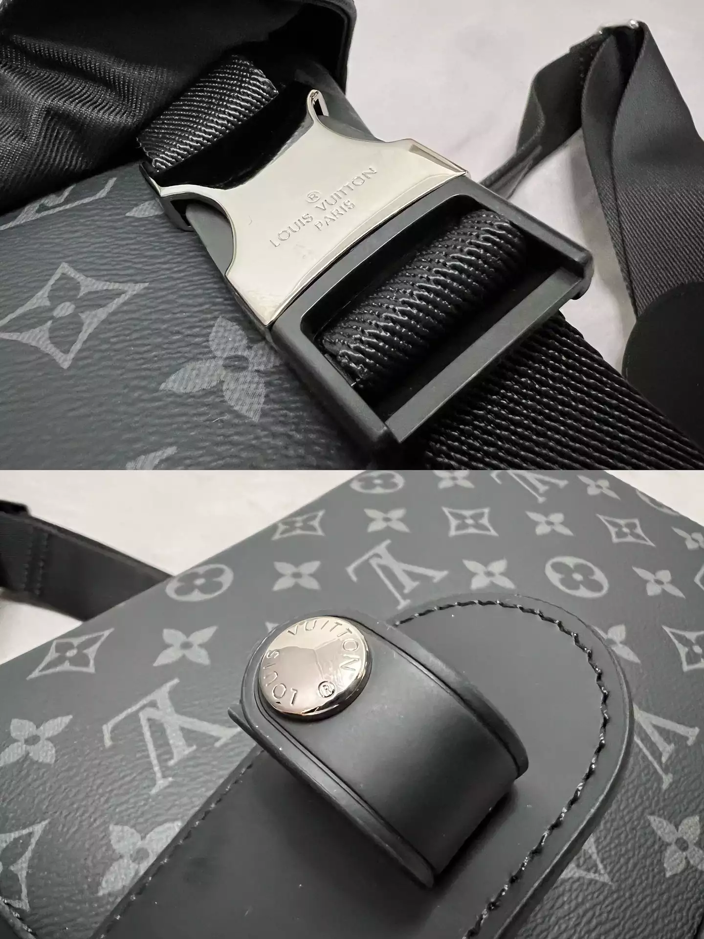 Messenger PM Voyager Monogram Eclipse Grey