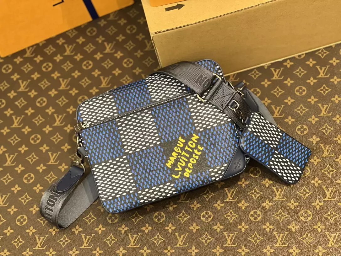 LV Monogram Eclipse Blue and Black