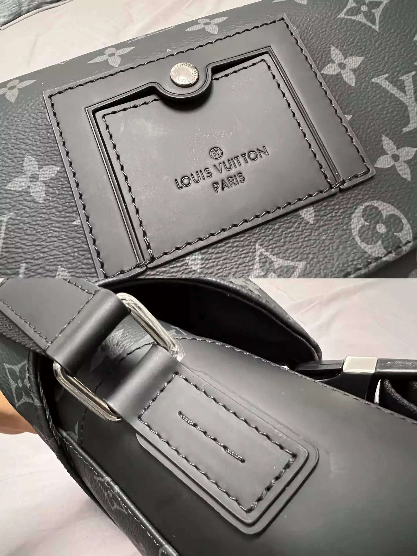 Messenger PM Voyager Monogram Eclipse Grey