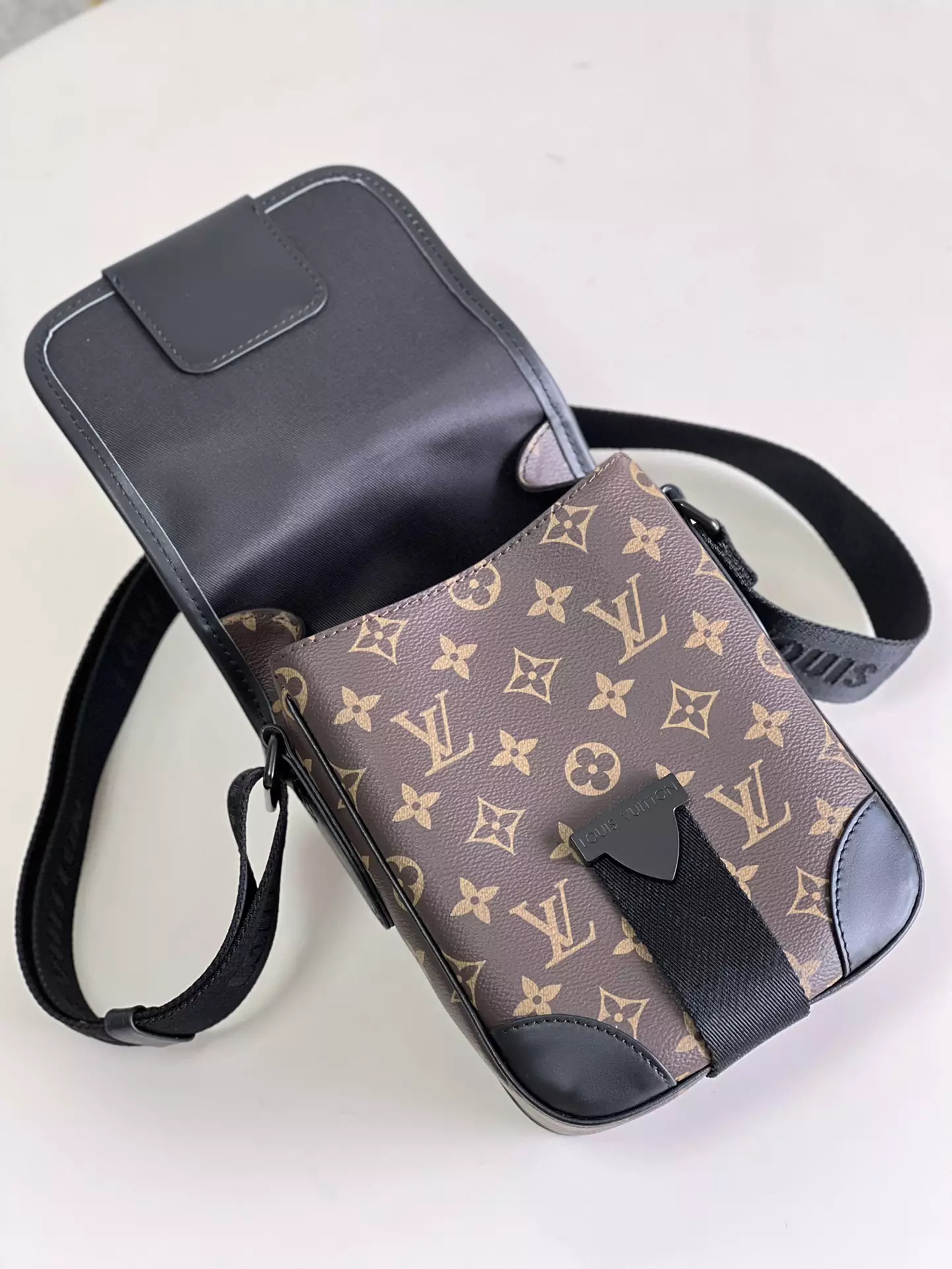 Archy Messenger PM Monogram Macassar Canvas