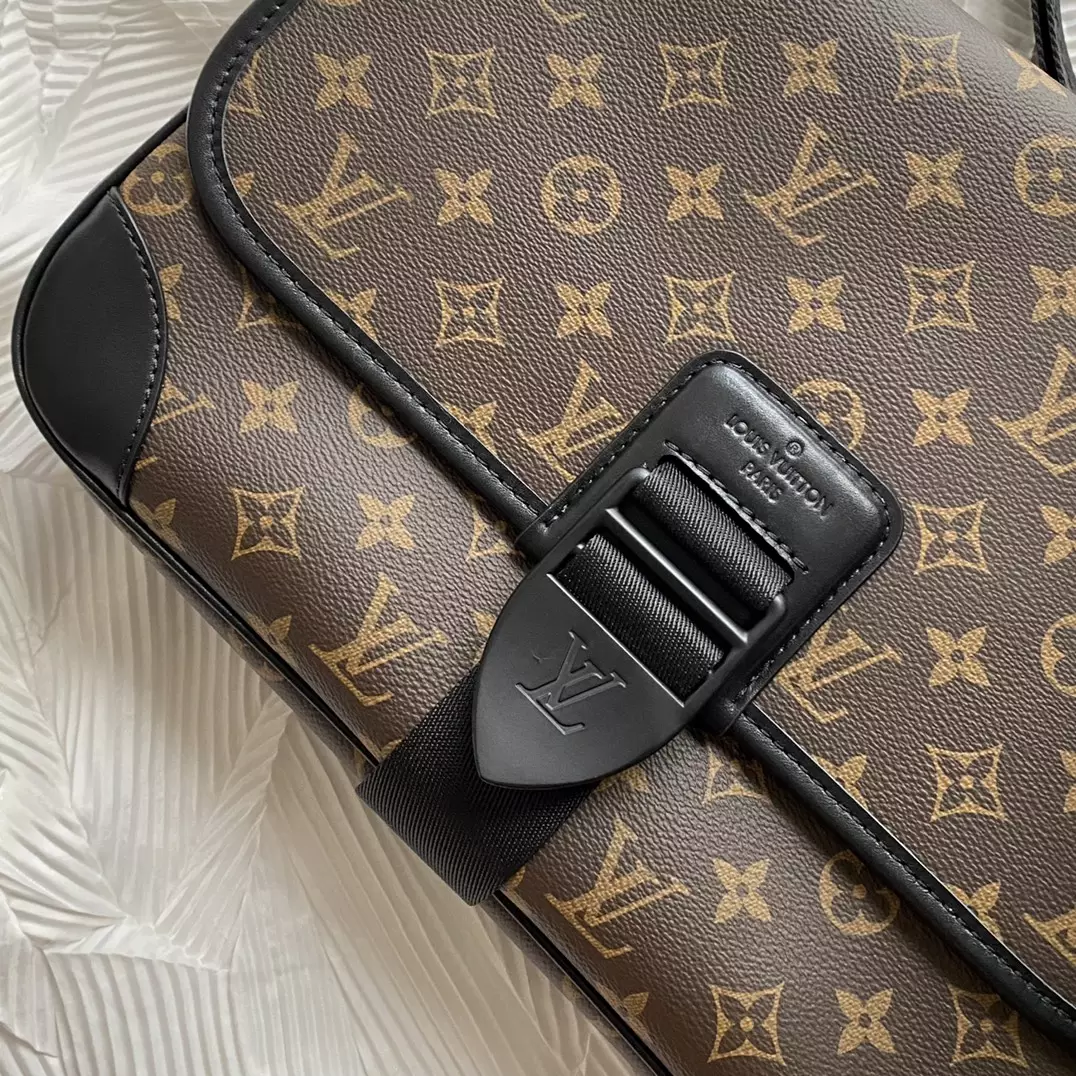 Archy Messenger MM Monogram Macassar Brown