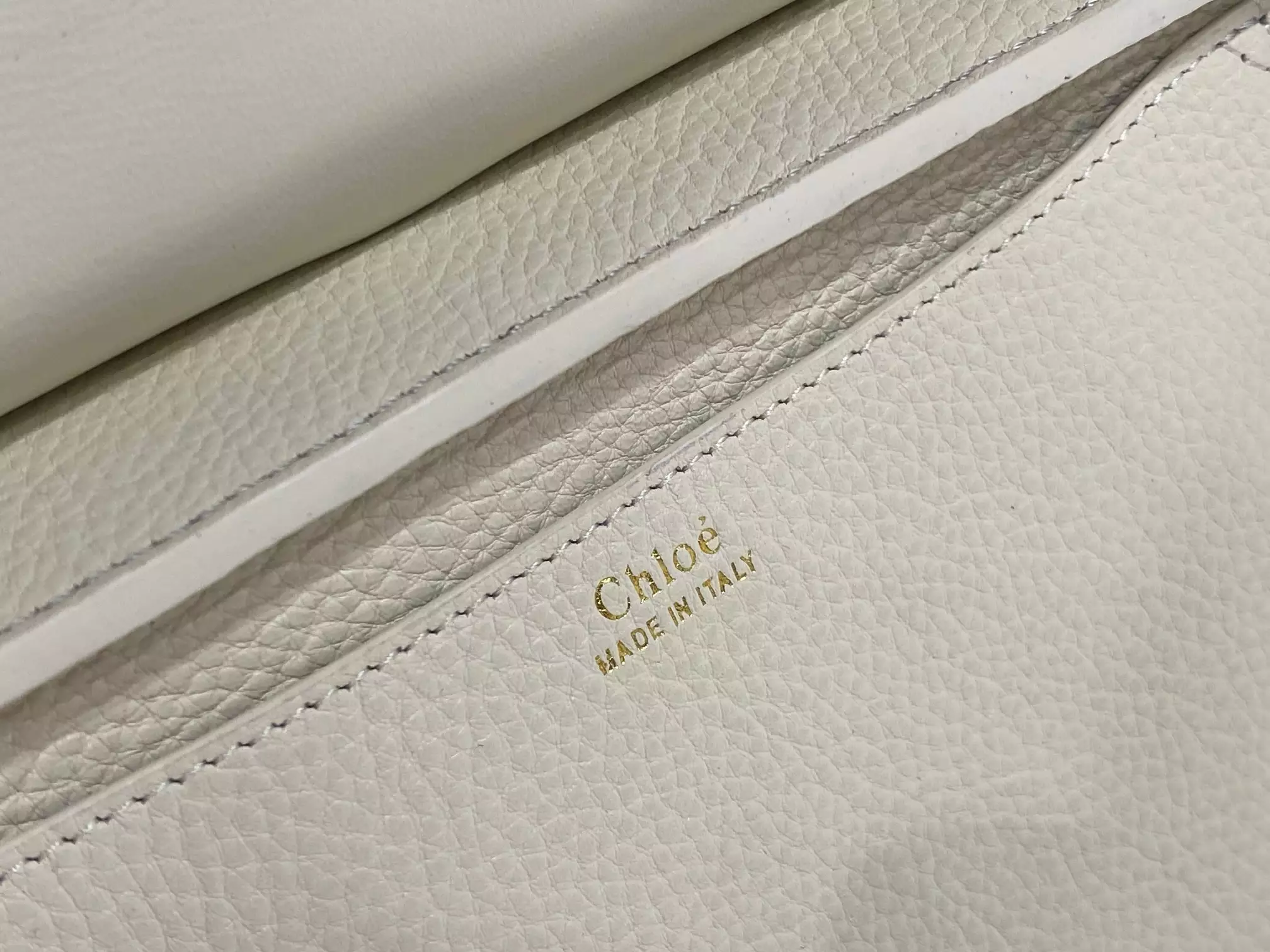 Chloé Marcie Chain Flap Bag in Misty Ivory