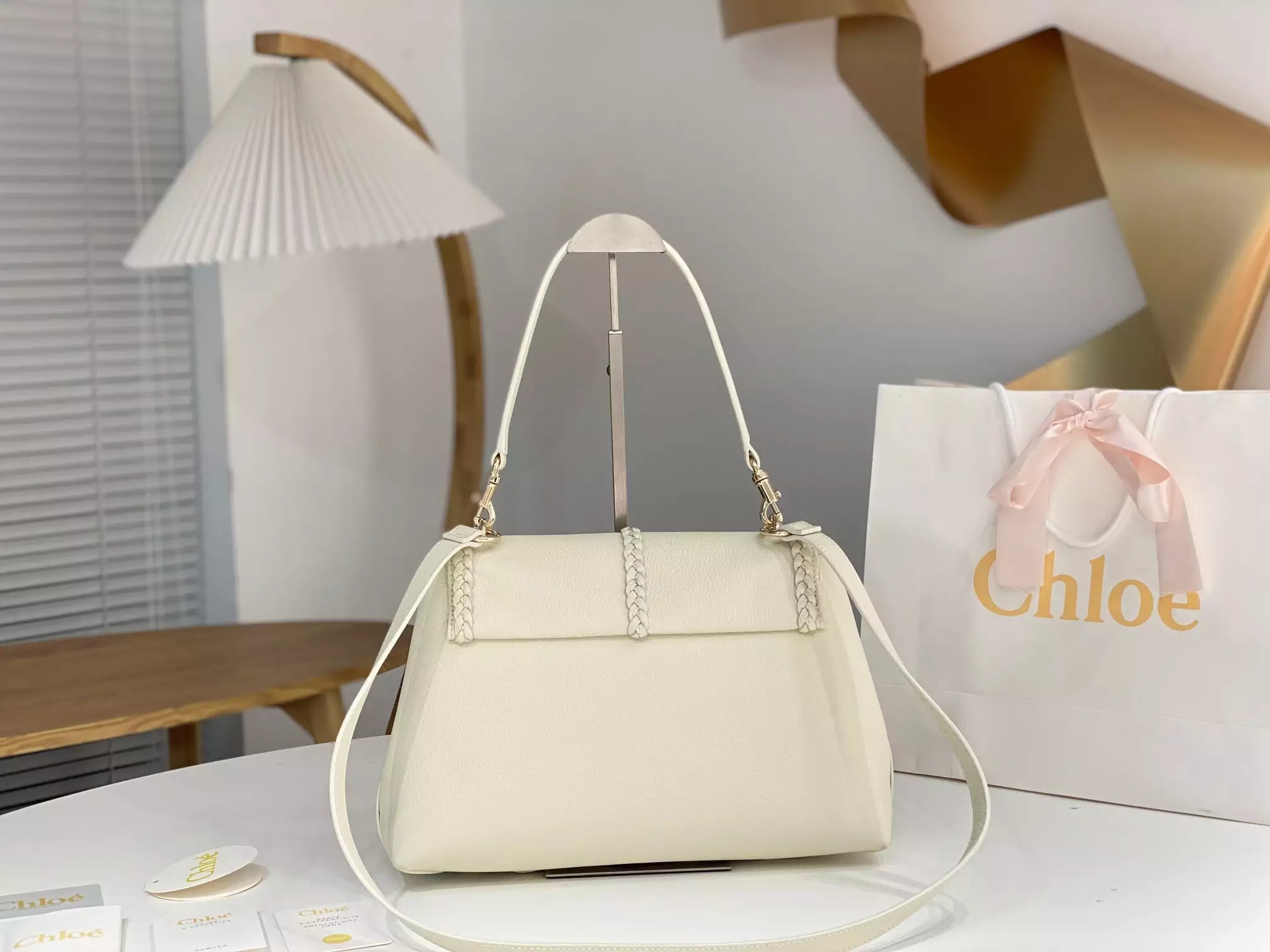 Chloé Penelope Medium White Leather