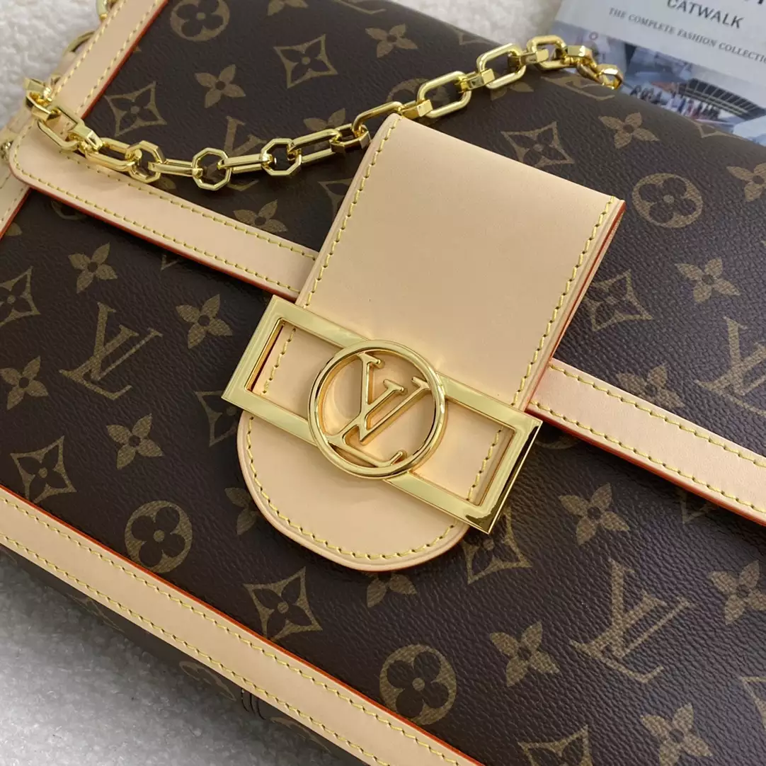 LV Dauphine Soft GM Monogram Canvas Brown