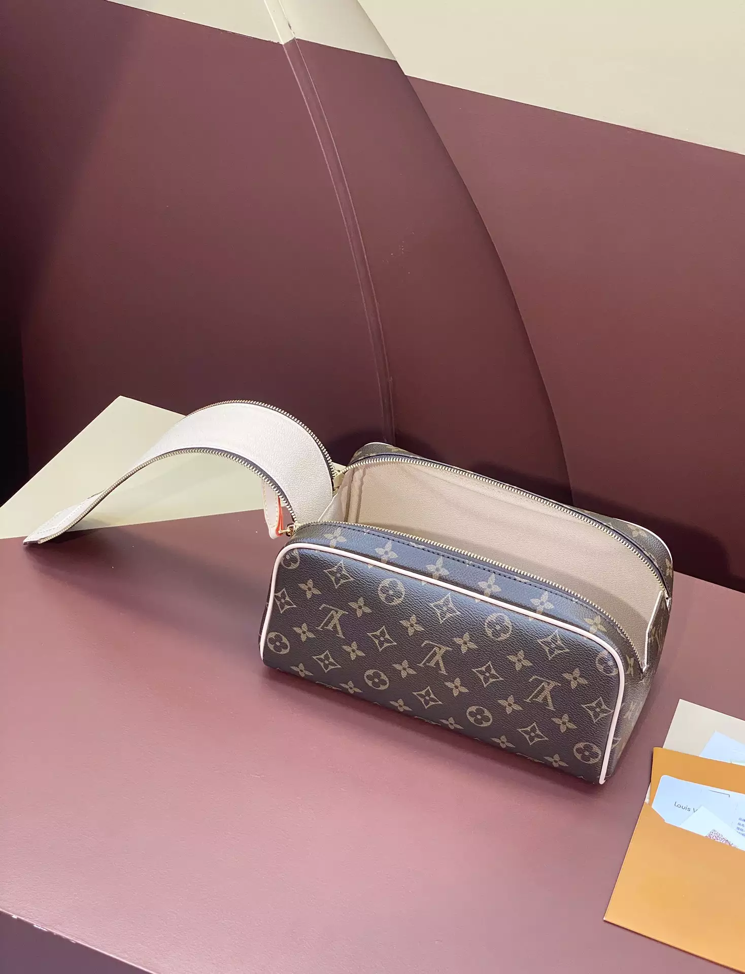 Dopp Kit Toilet Pouch Monogram Canvas