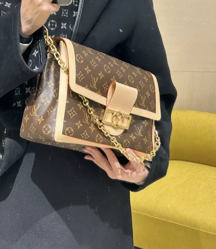 LV Dauphine Soft GM Monogram Canvas Brown