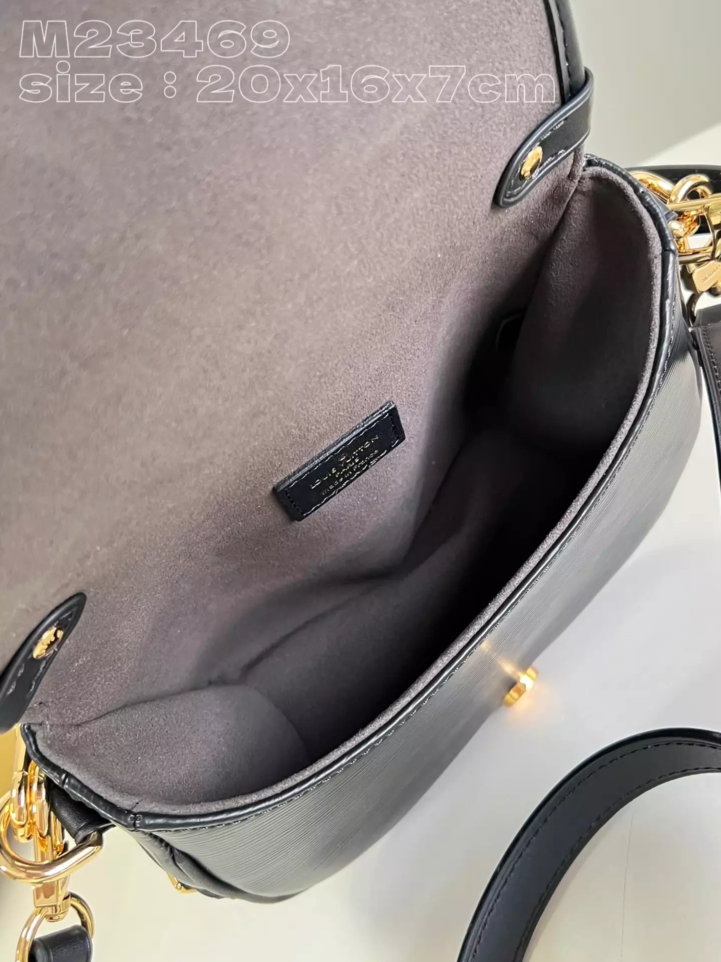 LV Saumur BB Black Leather