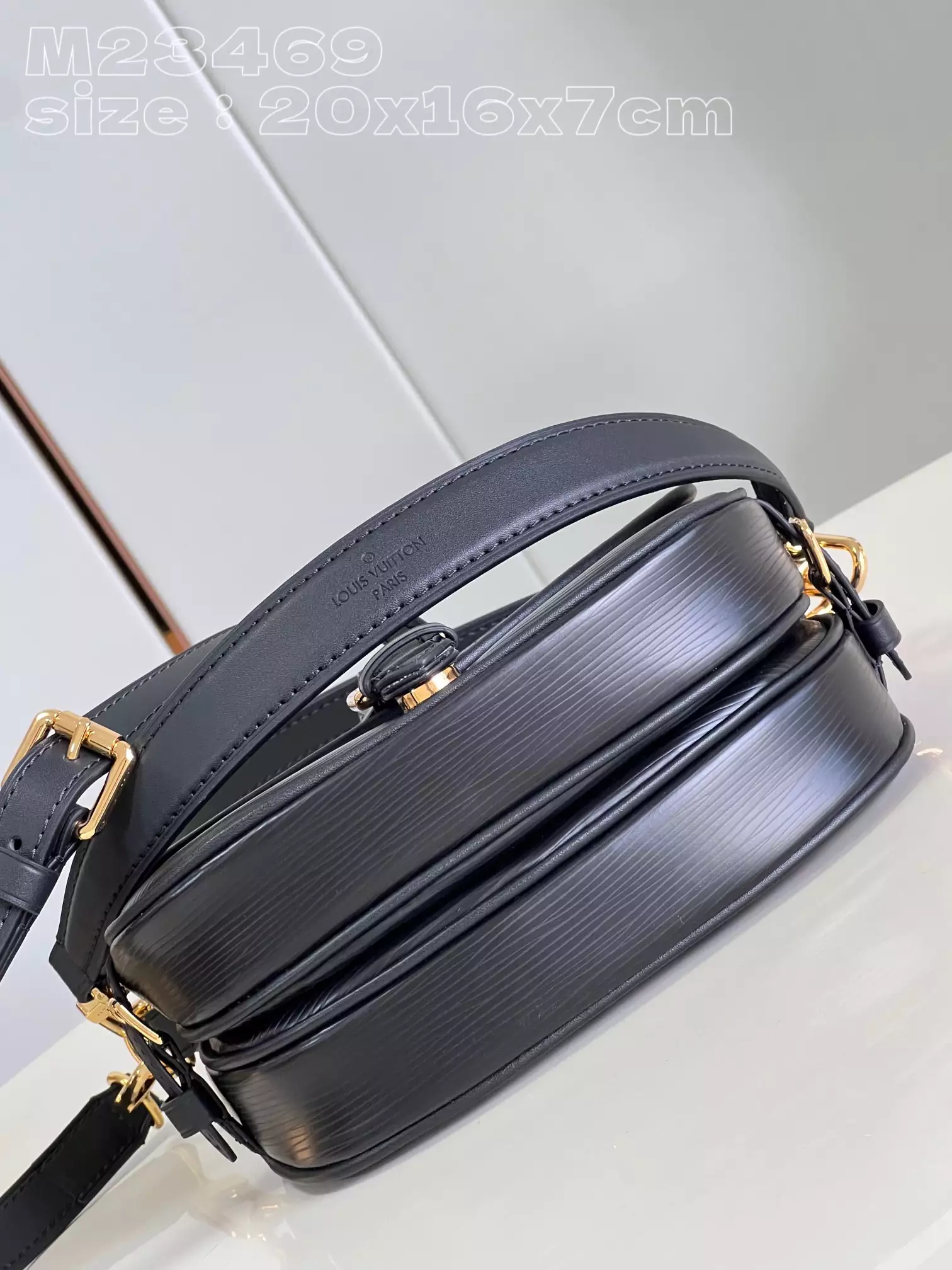 LV Saumur BB Black Leather