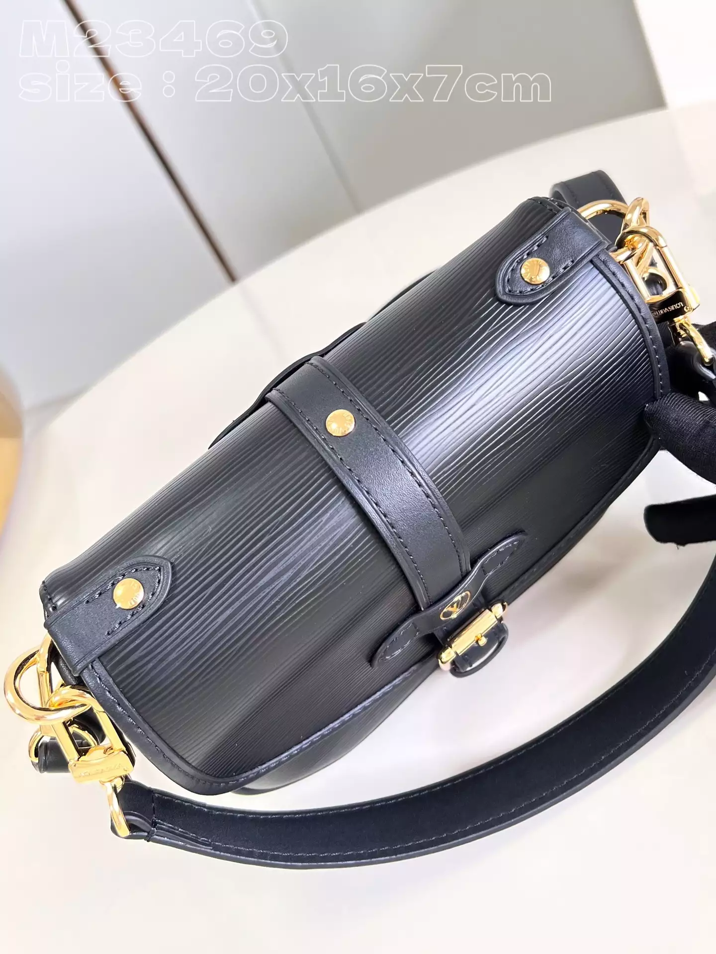 LV Saumur BB Black Leather