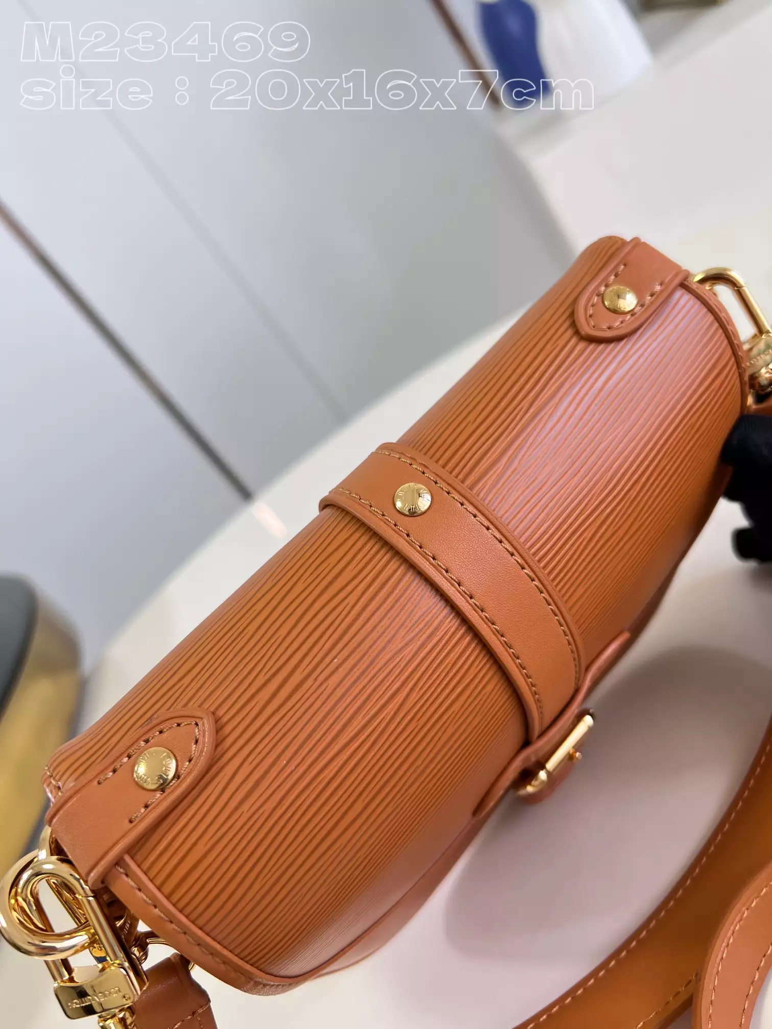 LV Saumur BB Cognac Brown Leather