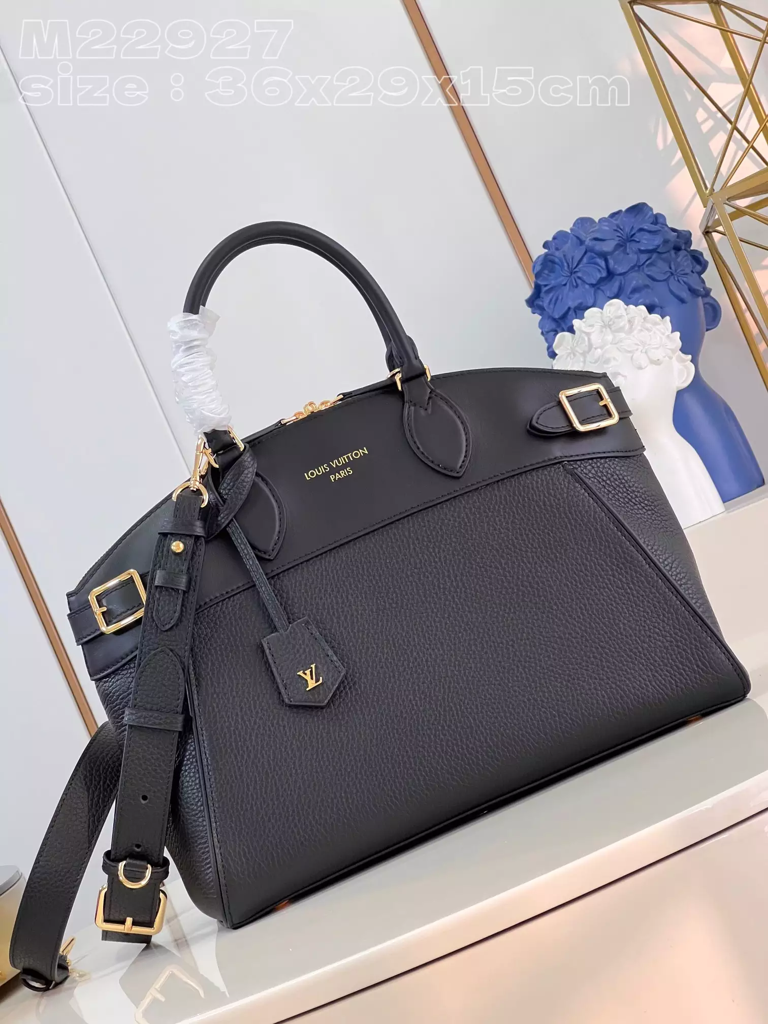 Lock It MM High End Black Taurillon Leather