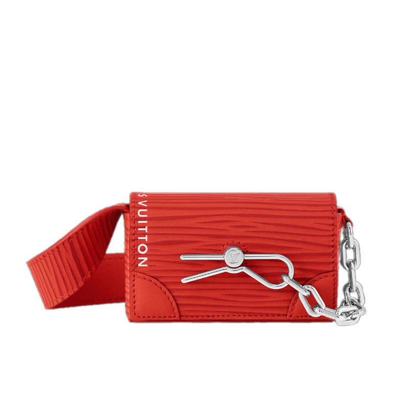 Micro Steamer Wallet Epi XL Vermillion Red