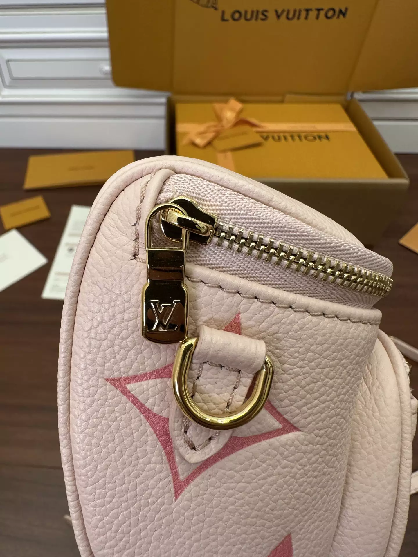 Mini Bumbag Monogram Empreinte Gradient Pink Leather