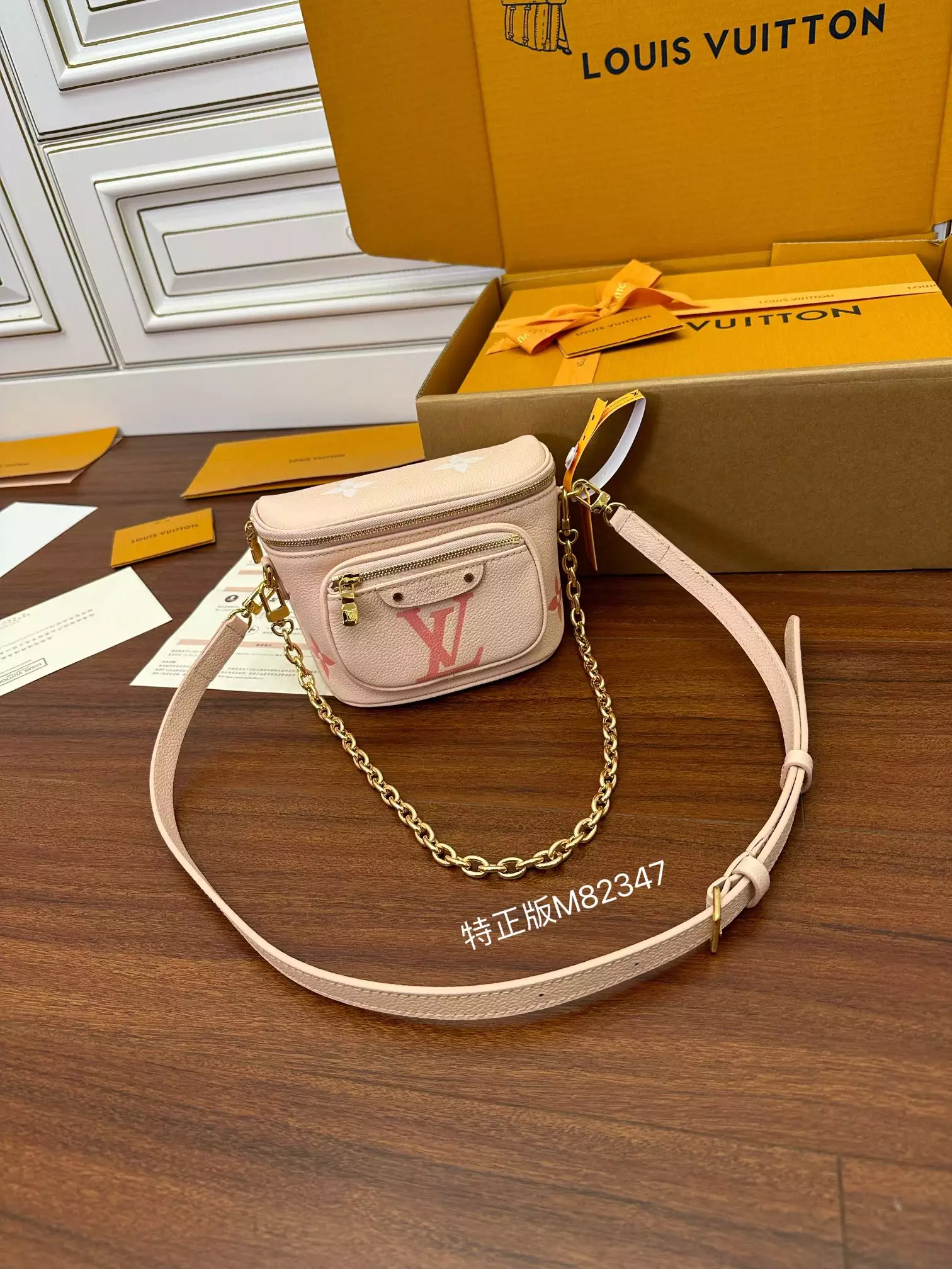 Mini Bumbag Monogram Empreinte Gradient Pink Leather
