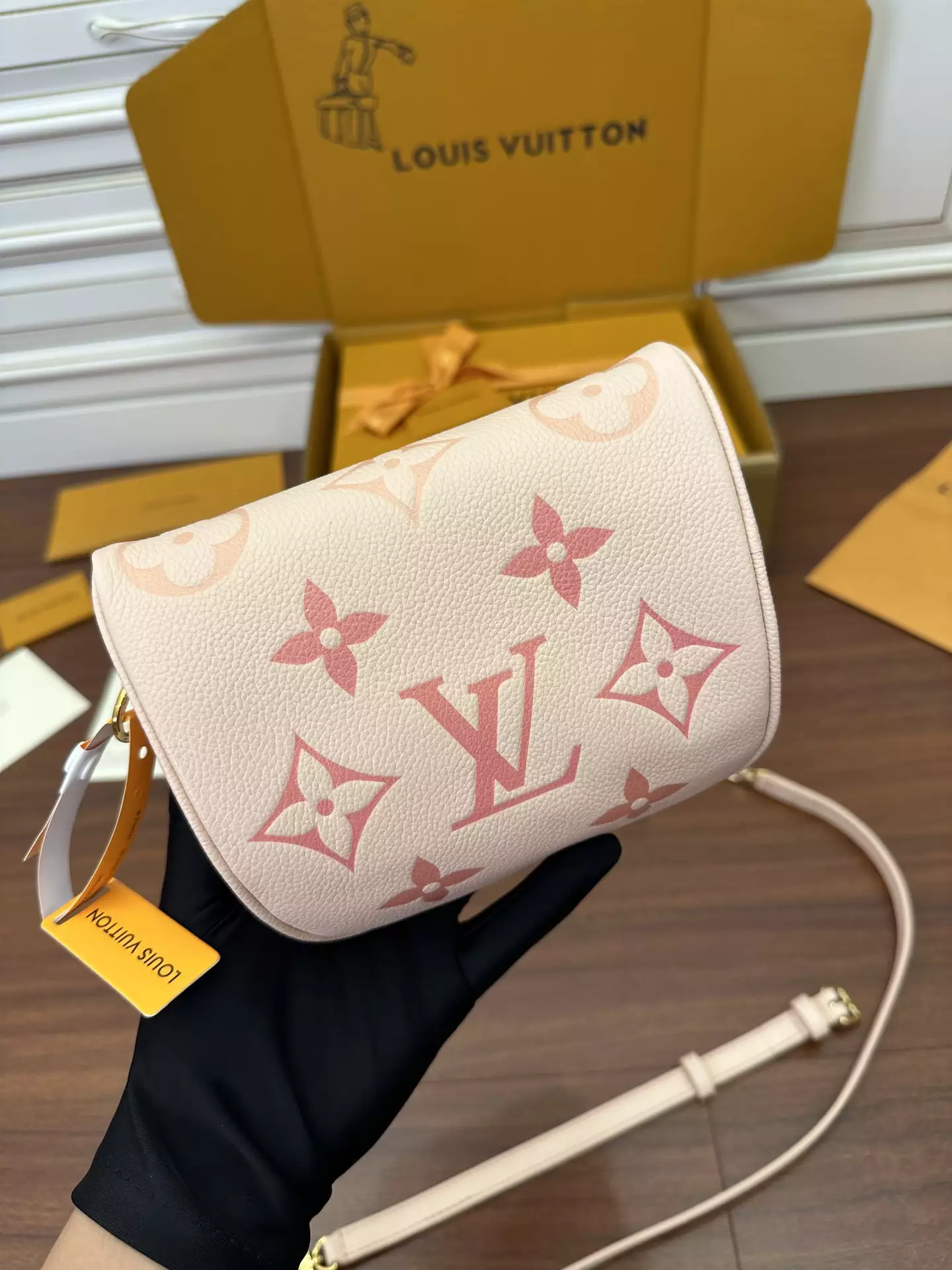 Mini Bumbag Monogram Empreinte Gradient Pink Leather