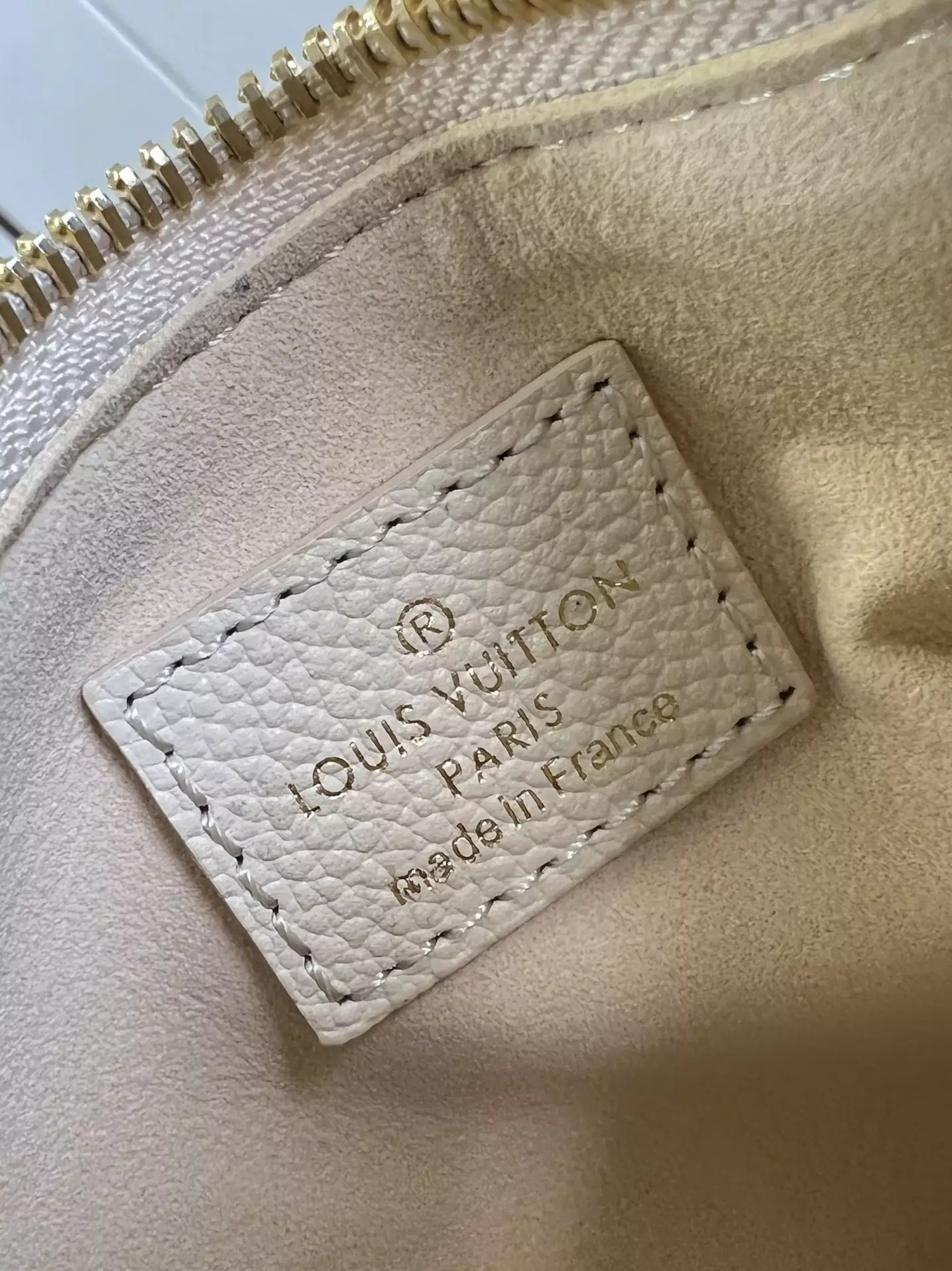 Mini Moon Monogram Empreinte Cream Leather