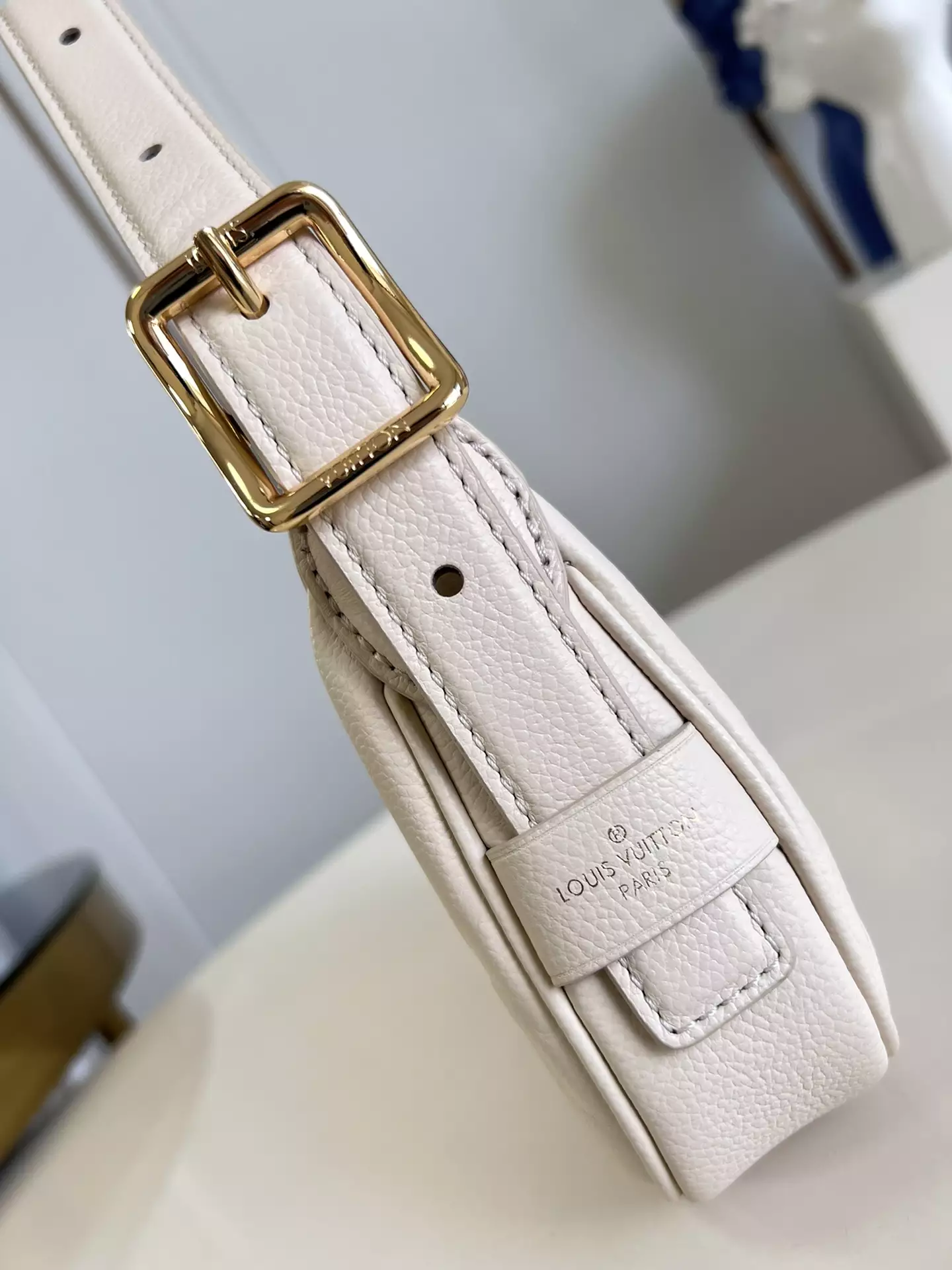 Mini Moon Monogram Empreinte Cream Leather