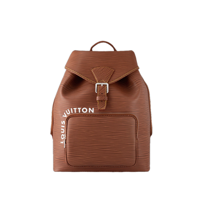 Montsouris Backpack Calf Cognac Leather Trim
