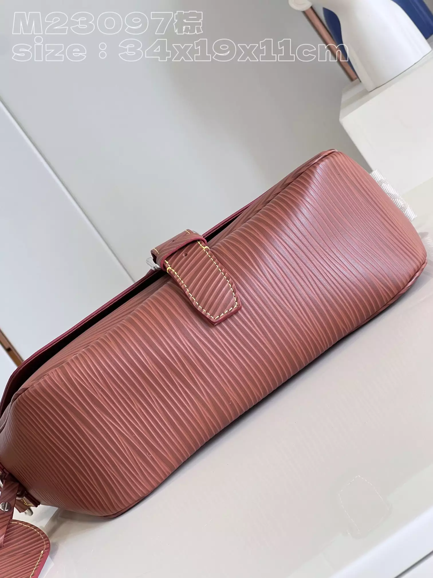 Montsouris Messenger Calf Cognac Leather Trim