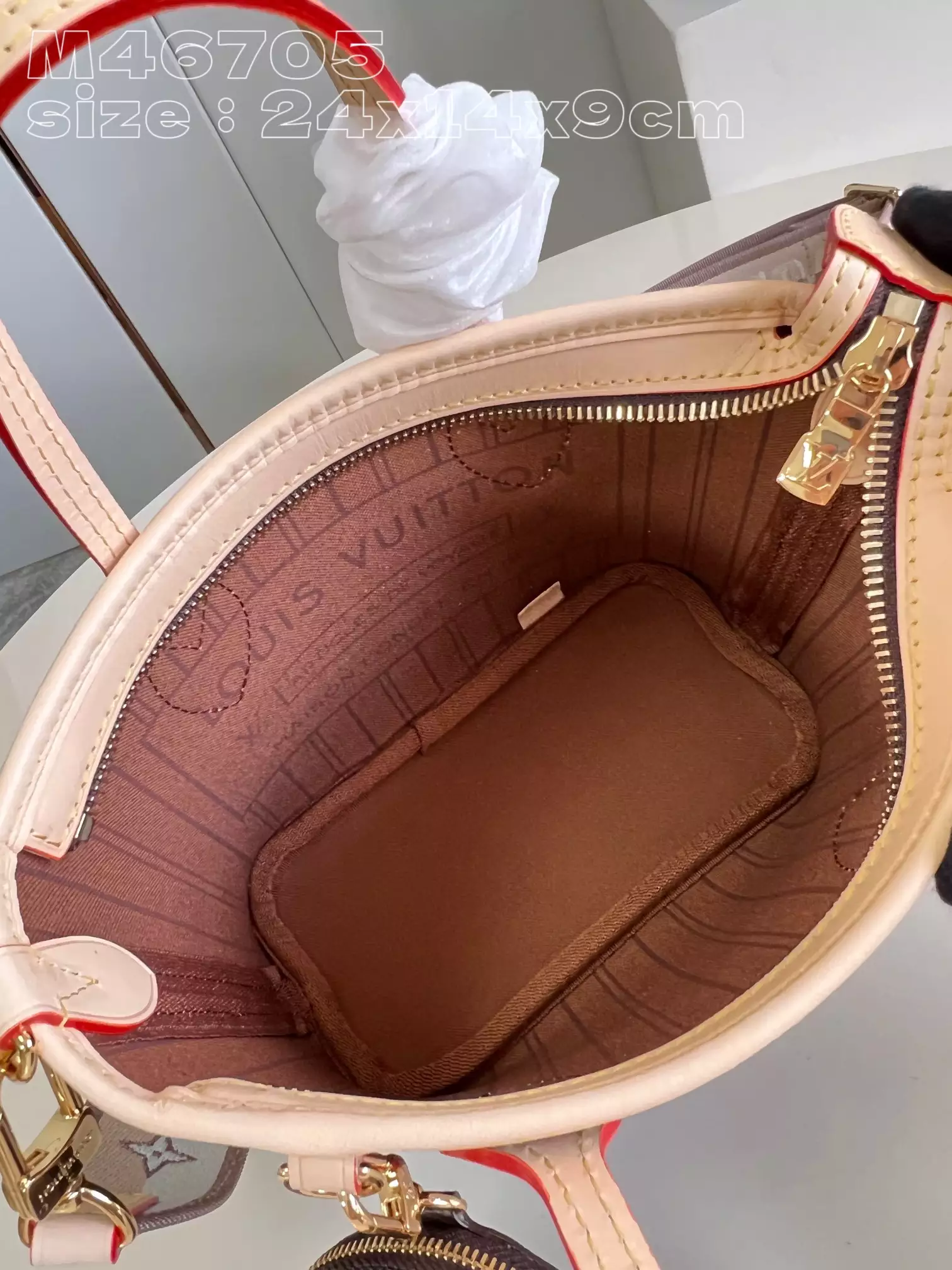 Neverfull BB Monogram Canvas in Beige