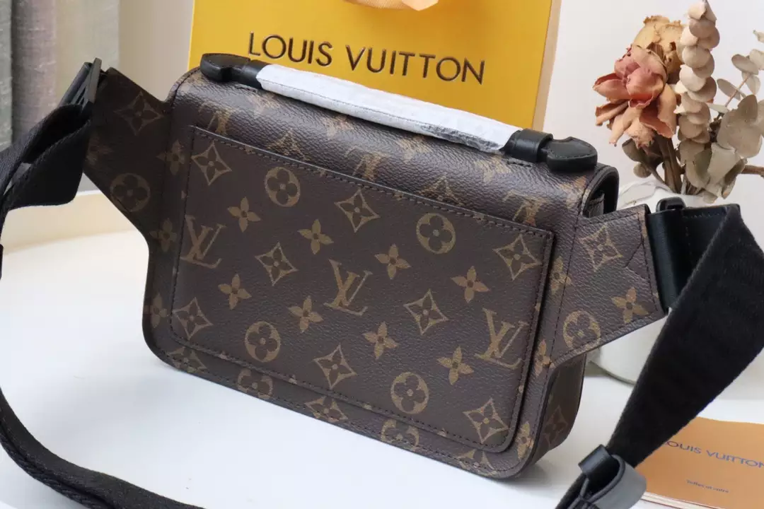 S Lock Sling Bag Monogram Macassar Canvas
