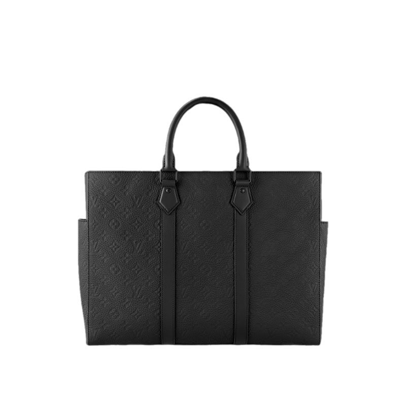 Sac Plat 24H Monogram Taurillon Black Leather