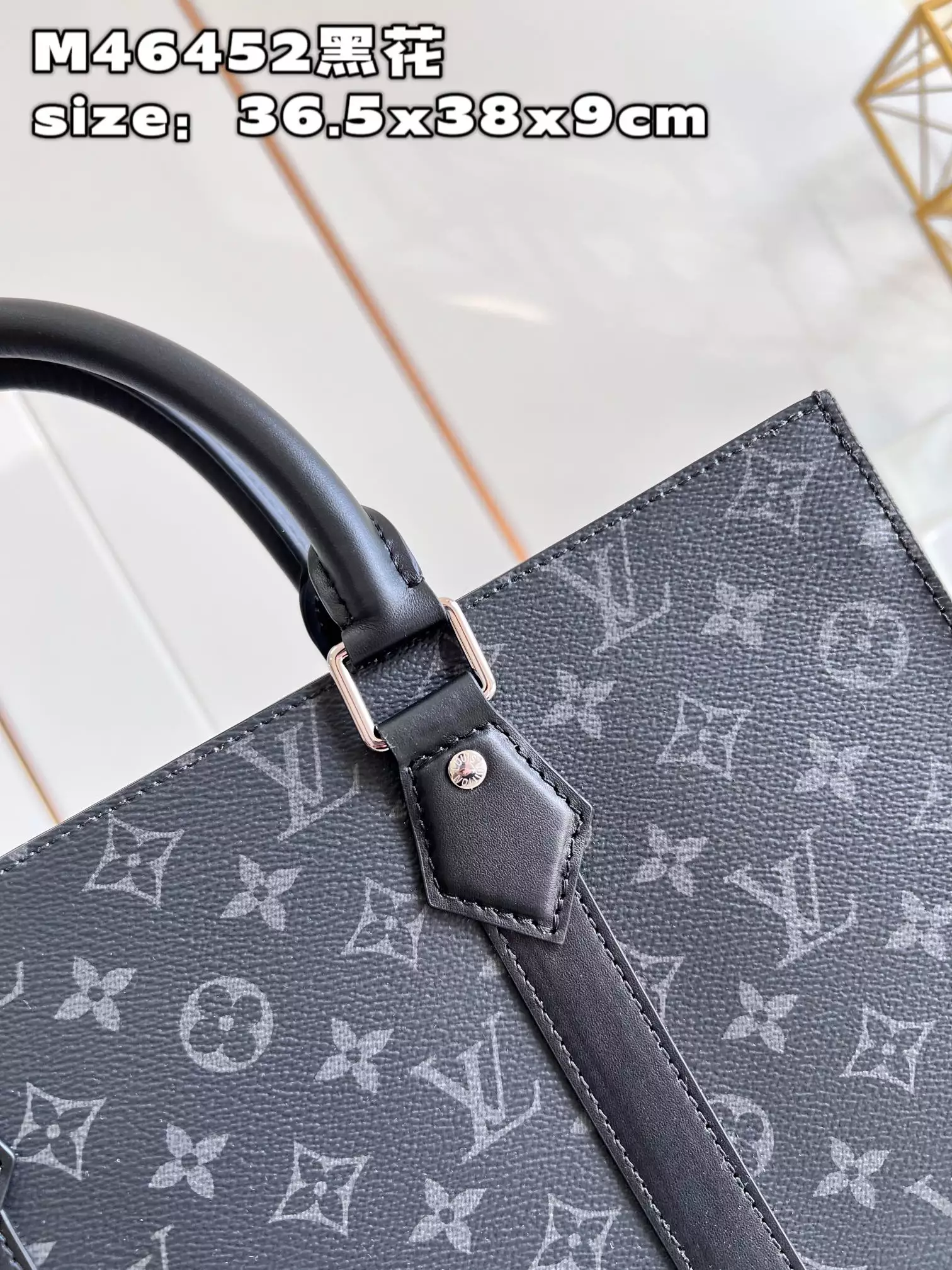 Sac Plat Monogram Eclipse Coated Canvas