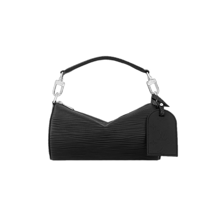 Soft Polochon MM Calf Black Leather Trim