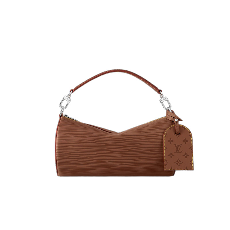 Soft Polochon MM Calf Cognac Leather Trim