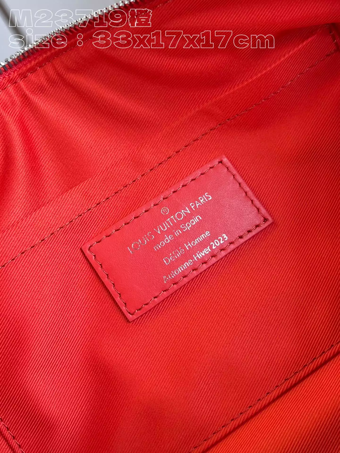 Soft Polochon MM Calf Red Leather Trim