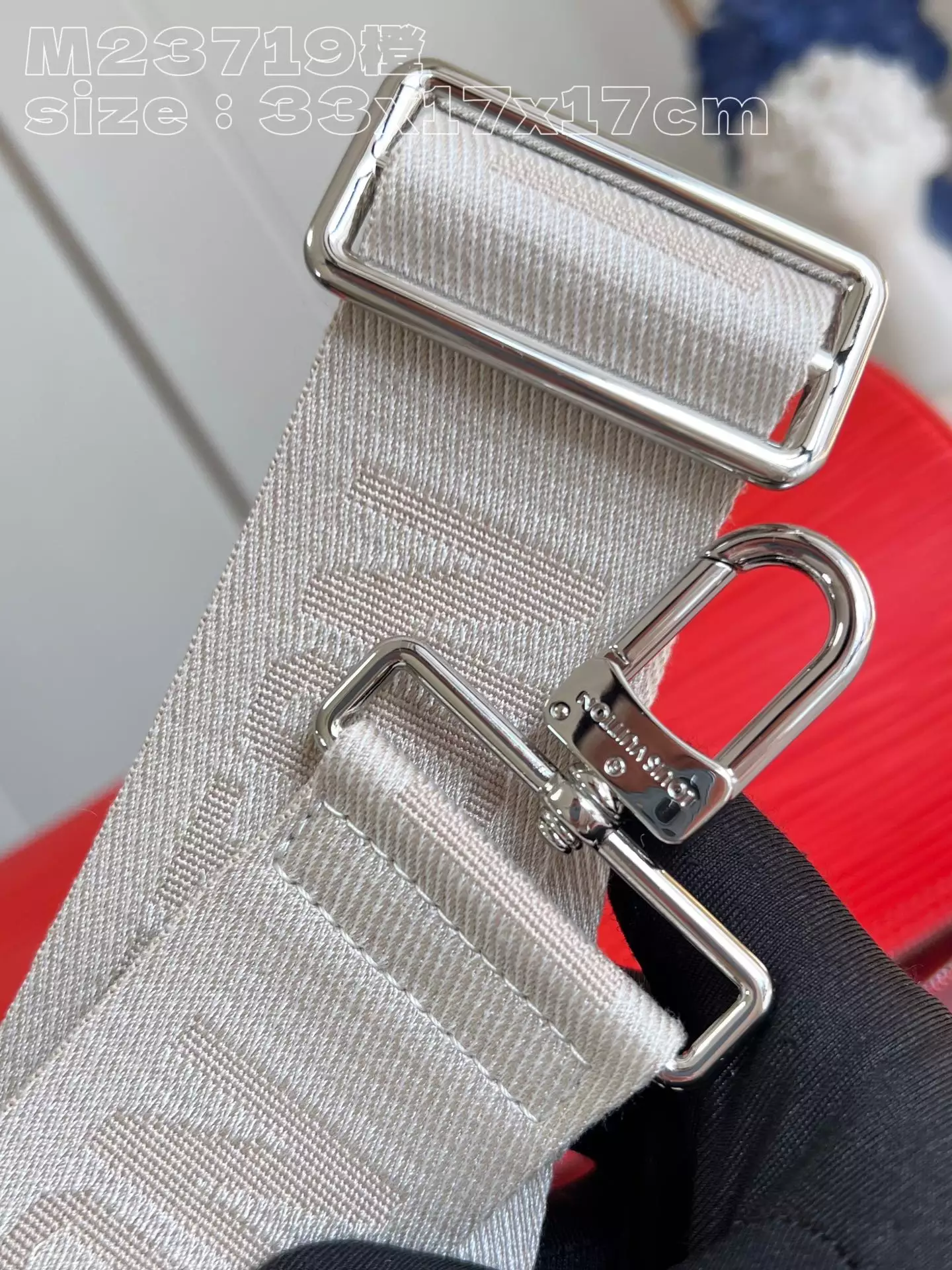 Soft Polochon MM Calf Red Leather Trim