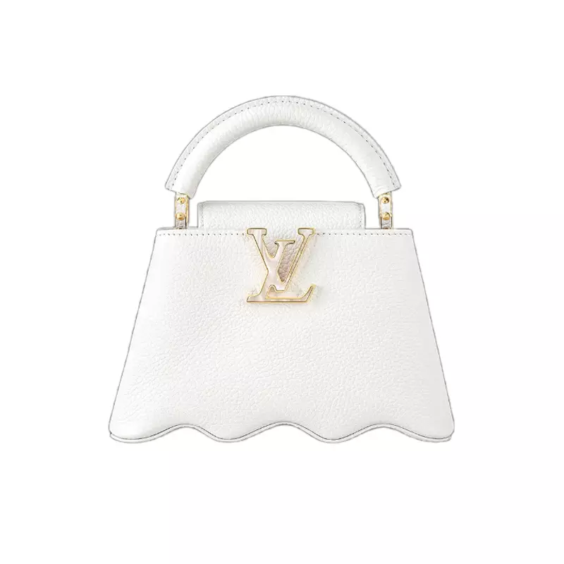 LV Capucines BB Capushell in Snow White