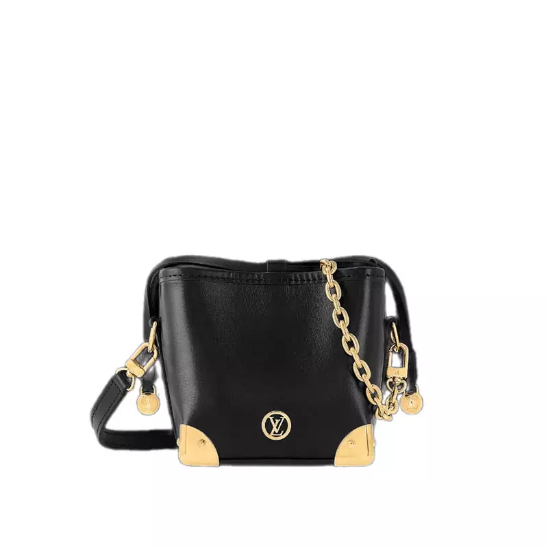 Noé Purse LV Charms Black Leather