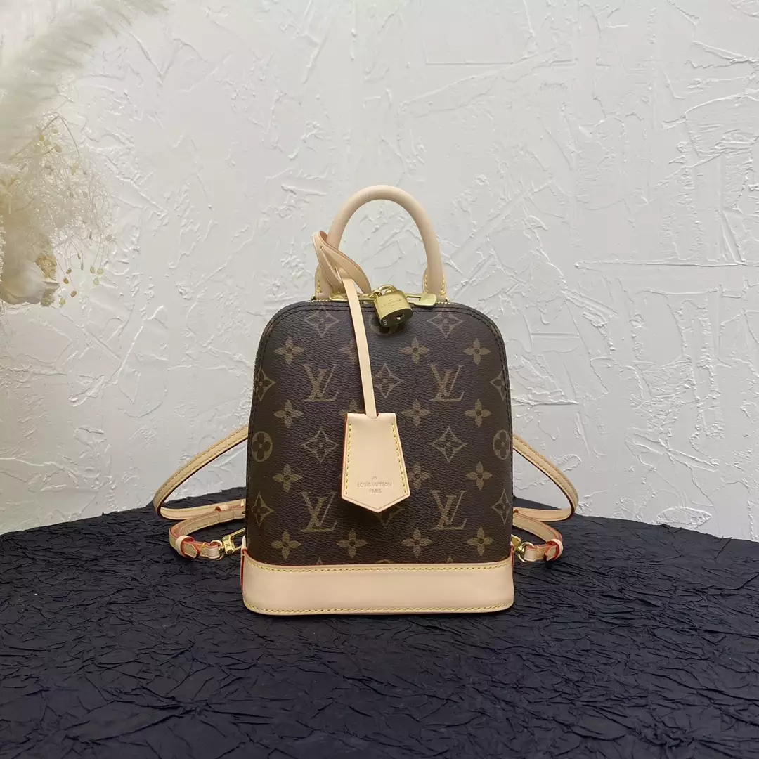 Alma Backpack Monogram Coated Canvas
