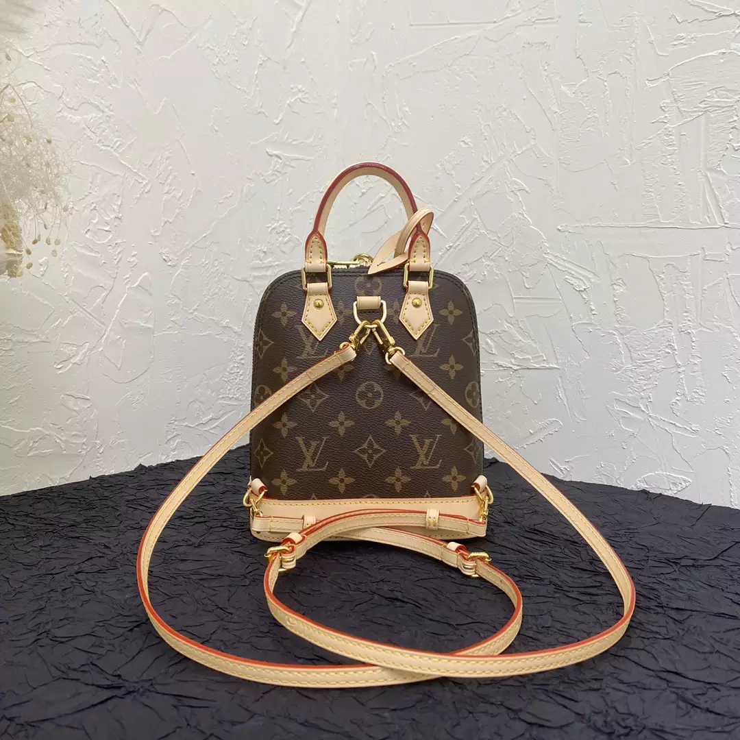 Alma Backpack Monogram Coated Canvas