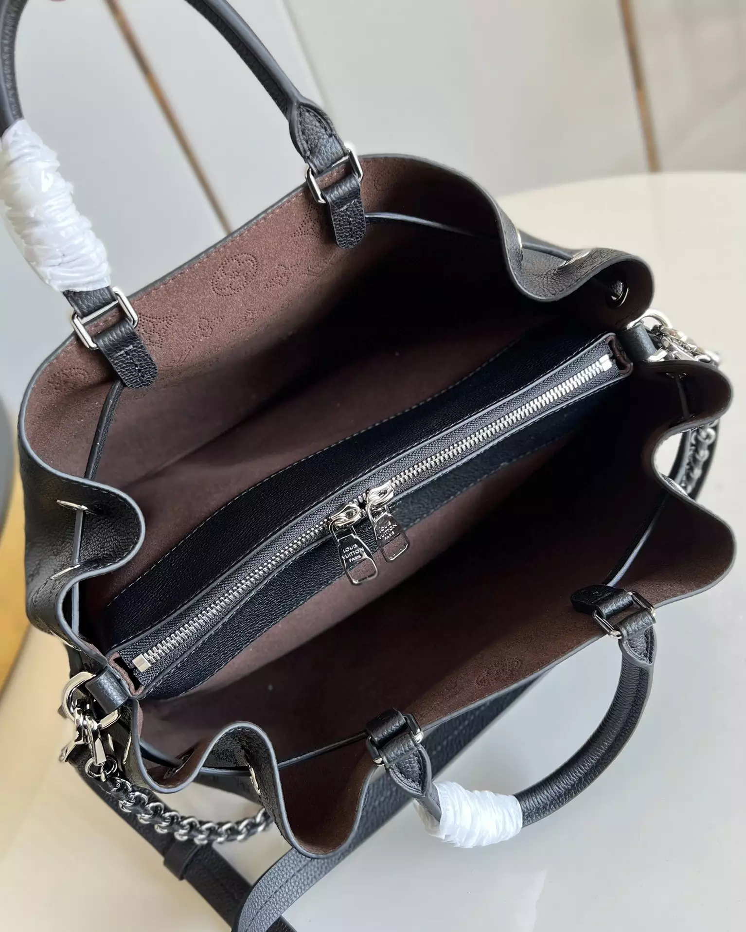 Bella Tote Black Mahina Calfskin
