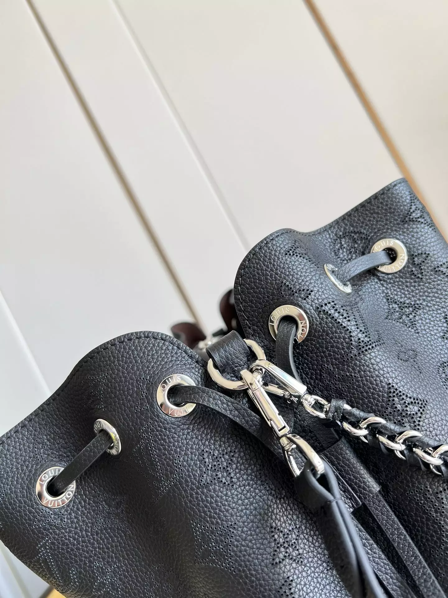 Bella Tote Black Mahina Calfskin