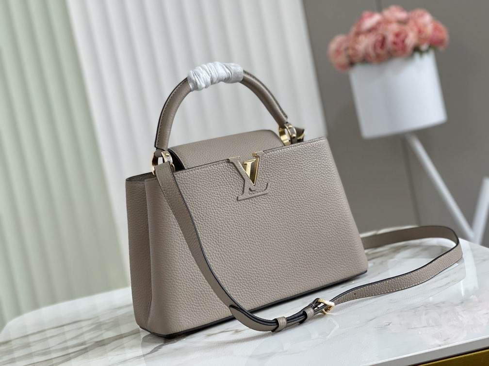 Capucines MM Taurillon Leather Bag