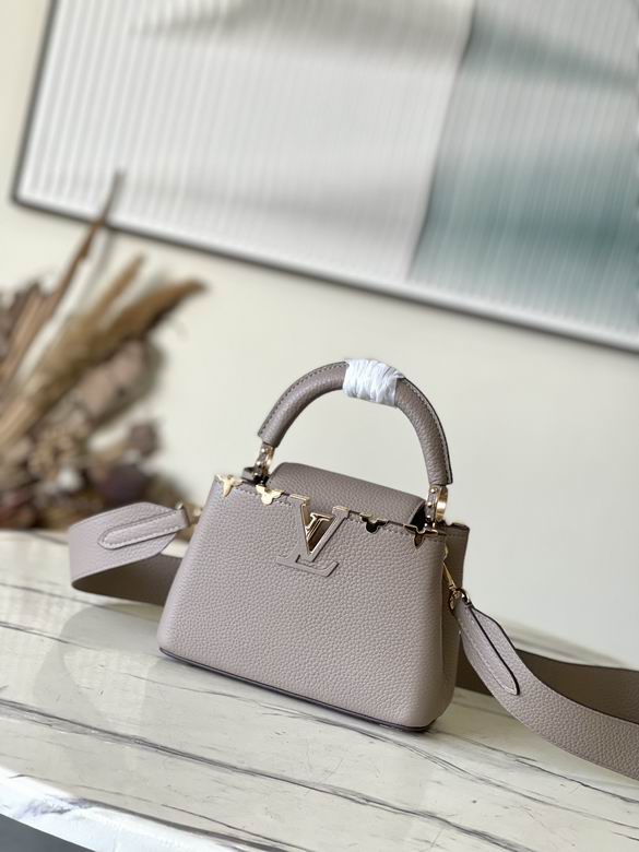 Capucines Mini handbag Taurillon leather Monogram Flowers – LB365