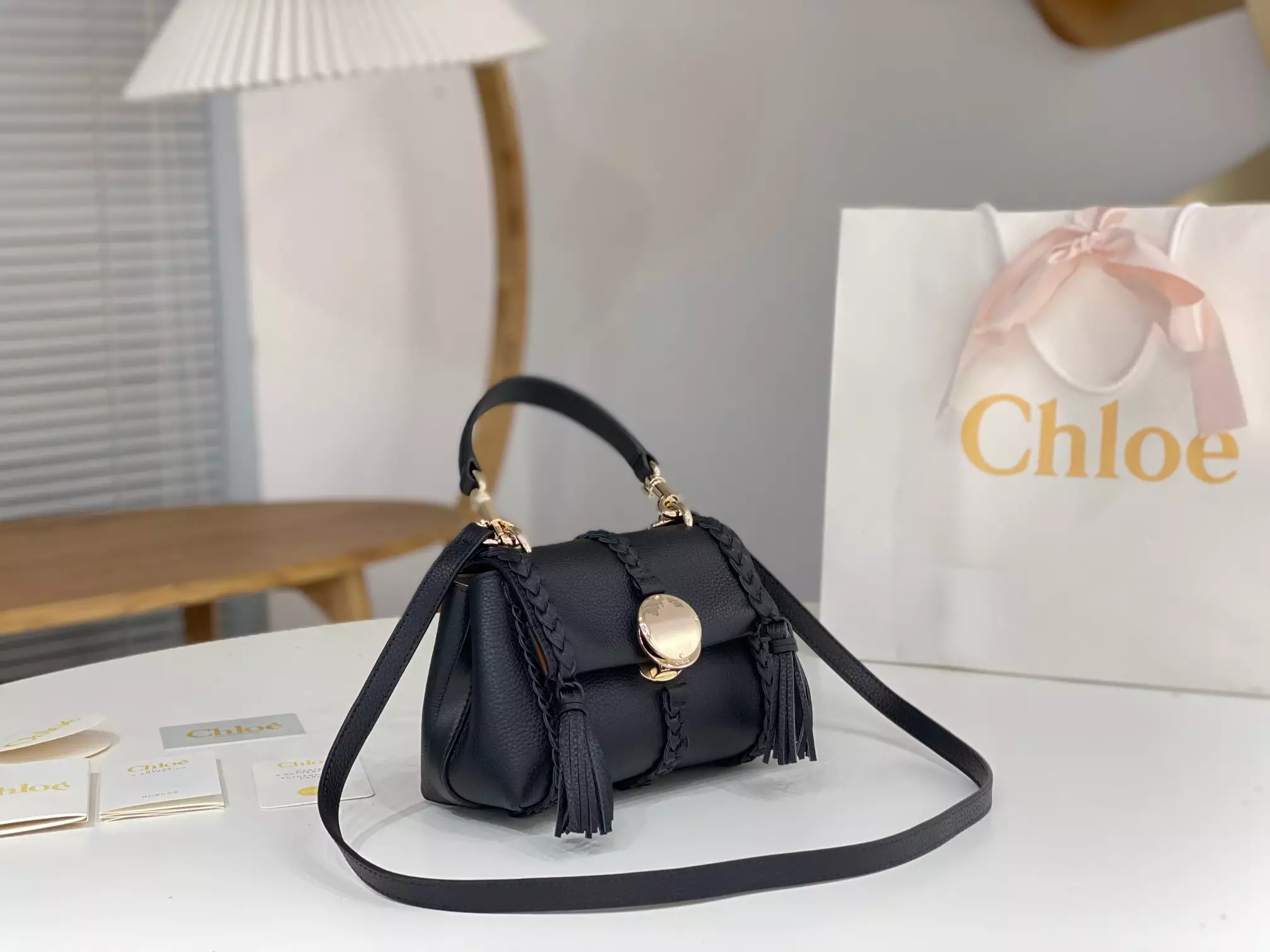 Chloé Penelope Mini Soft Black Leather