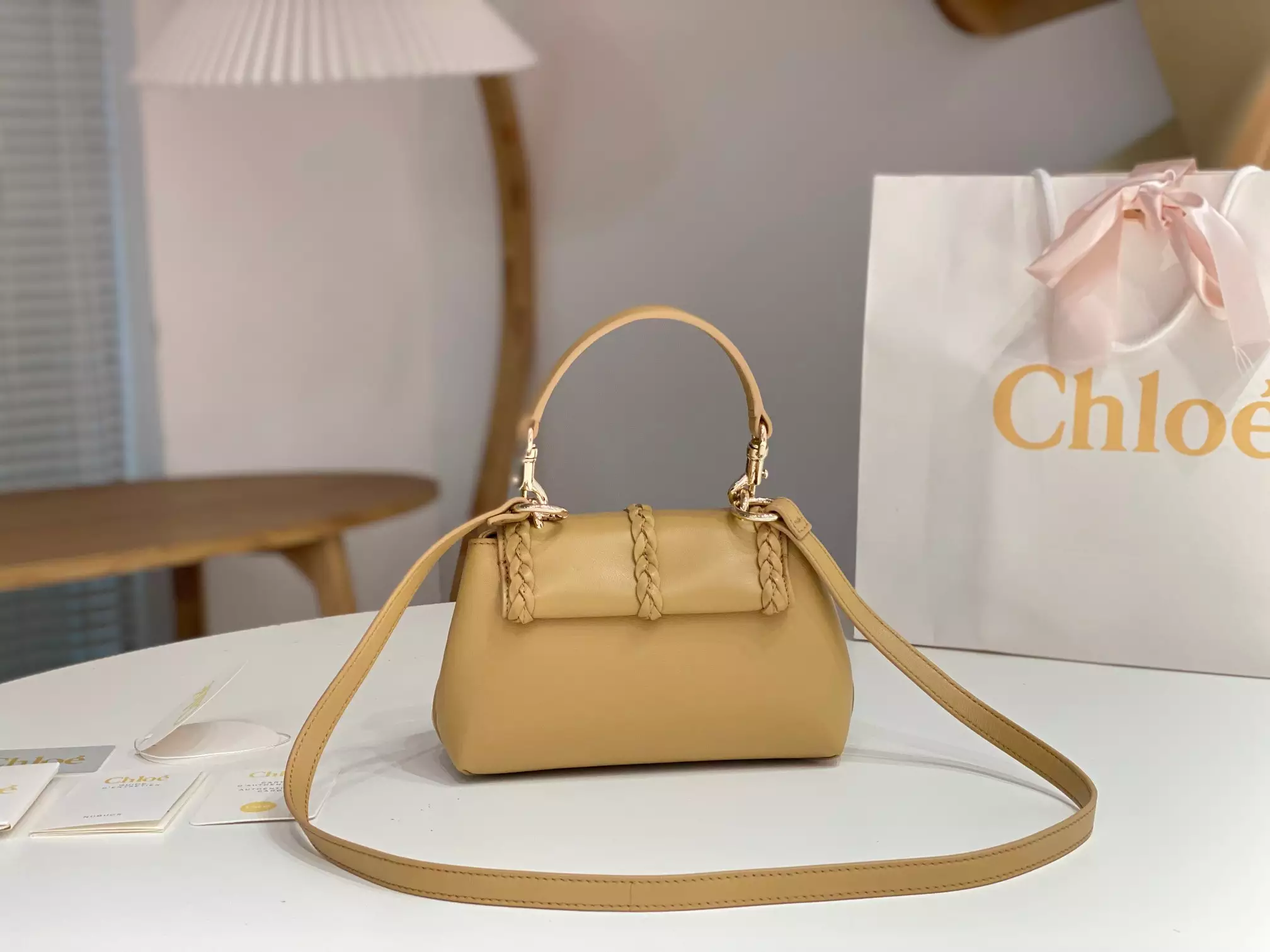 Chloé Penelope Mini Soft Softy Yellow Leather
