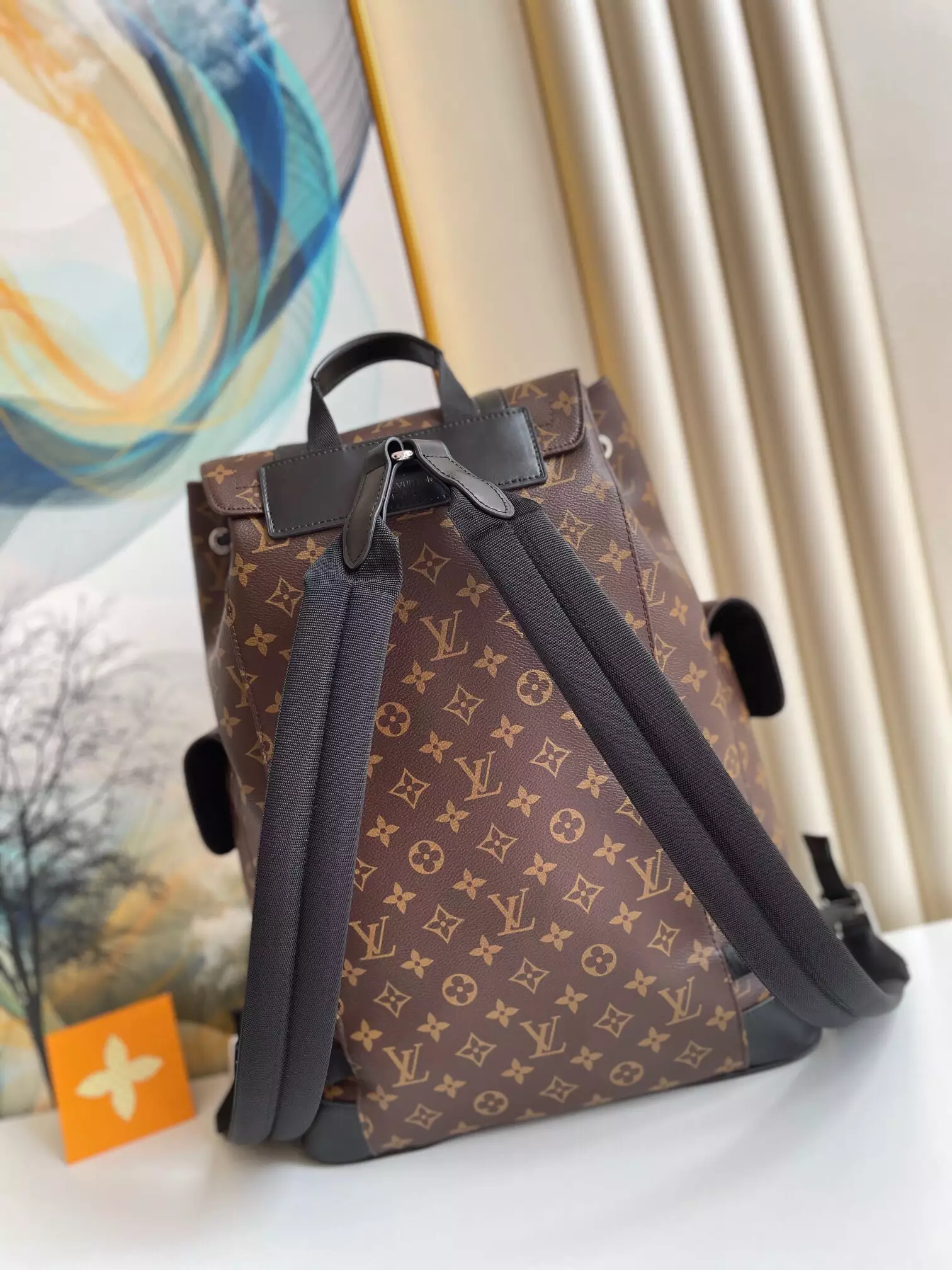 Christopher MM Monogram Macassar Canvas