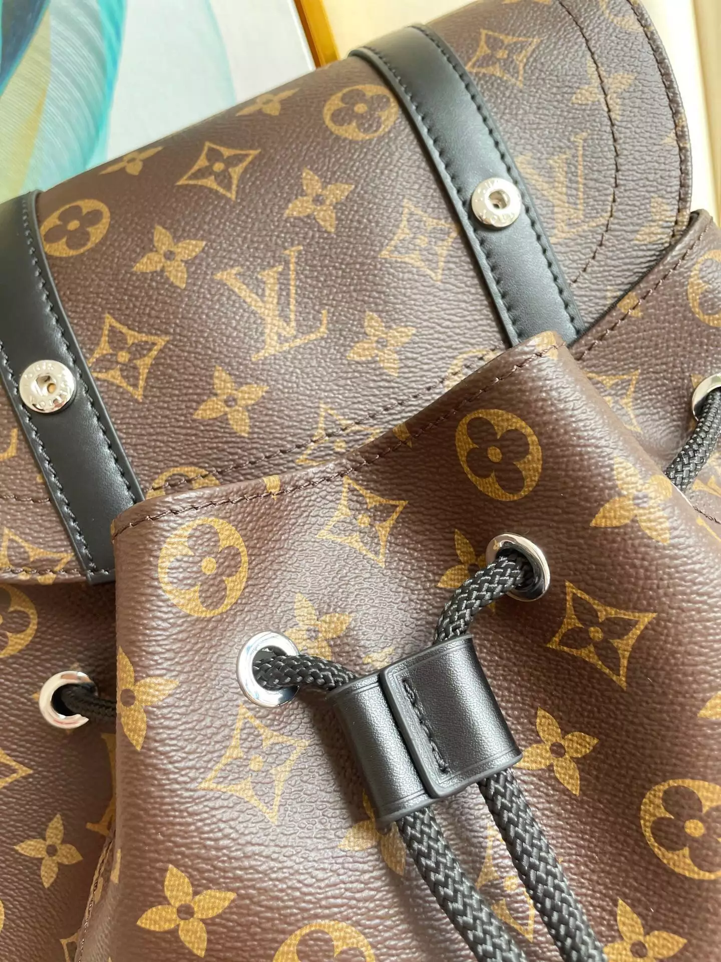 Christopher MM Monogram Macassar Canvas