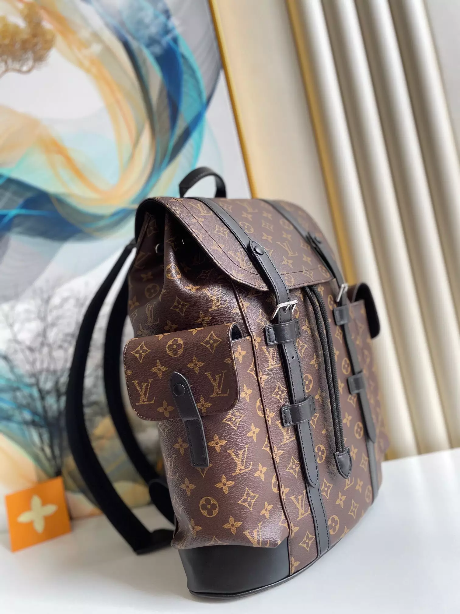 Christopher MM Monogram Macassar Canvas