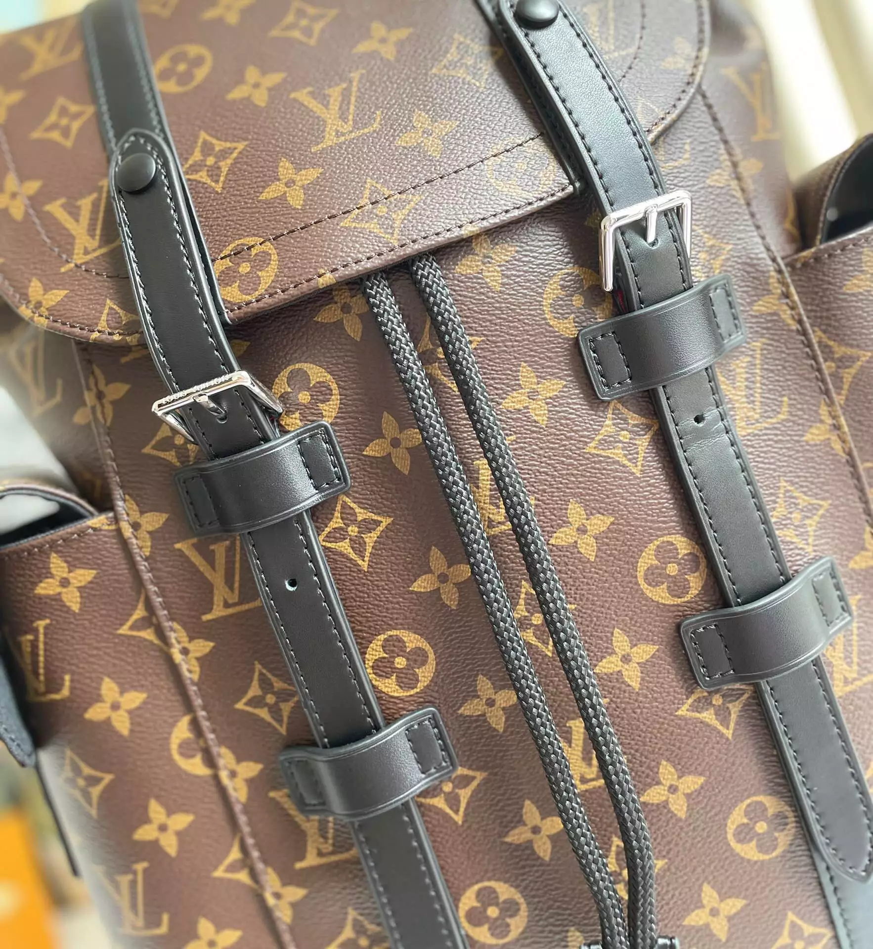 Christopher MM Monogram Macassar Canvas