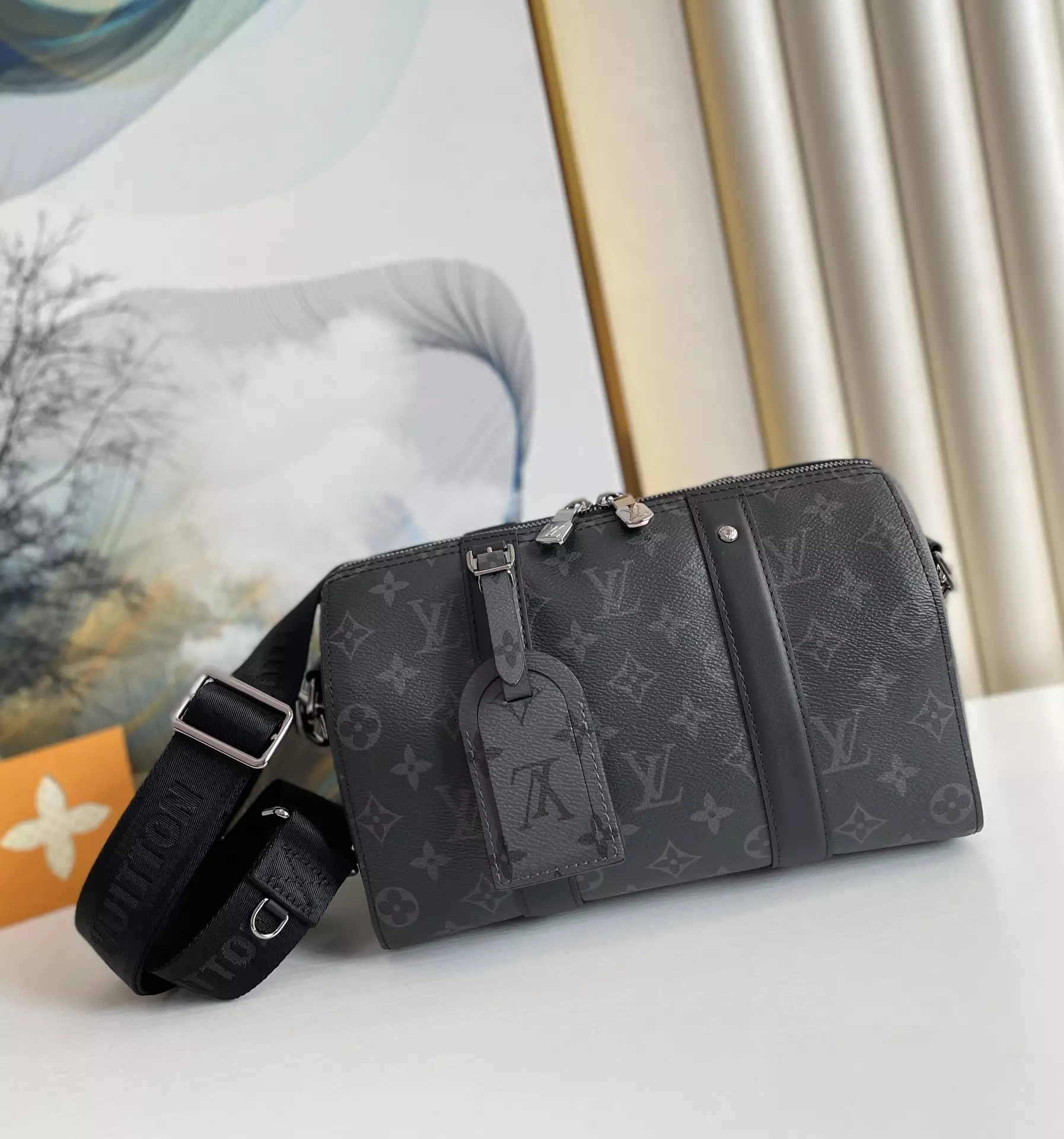 City Keepall Monogram Eclipse and Reverse Coated Canvas